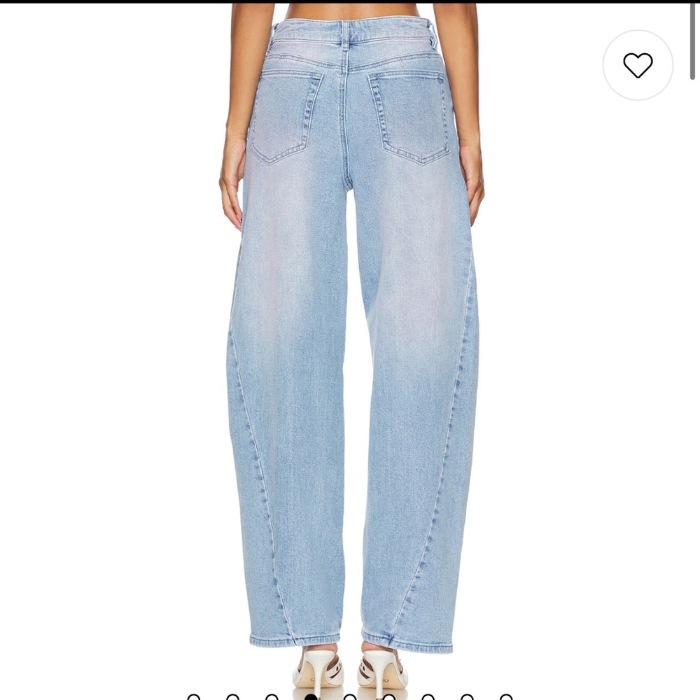 AFRM Blue Straight Leg Jeans High-Waisted
